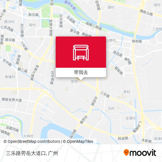 三乐路劳岳大道口地图