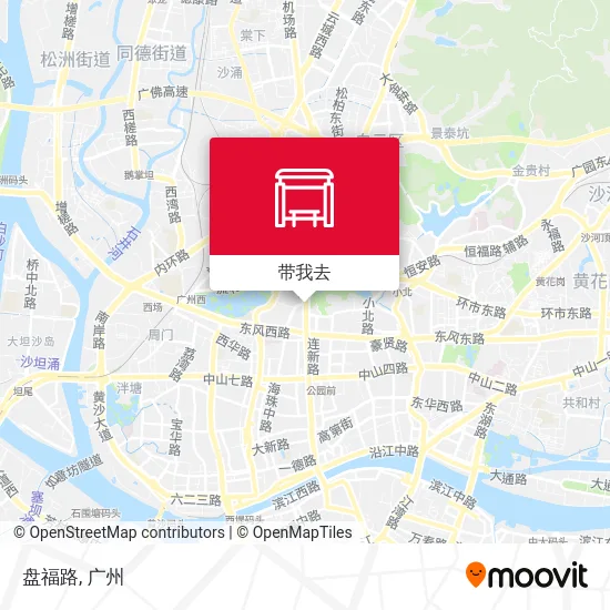 盘福路地图