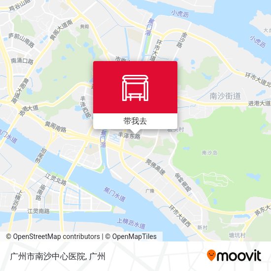 广州市南沙中心医院地图