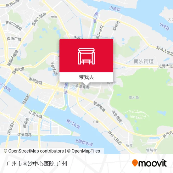 广州市南沙中心医院地图