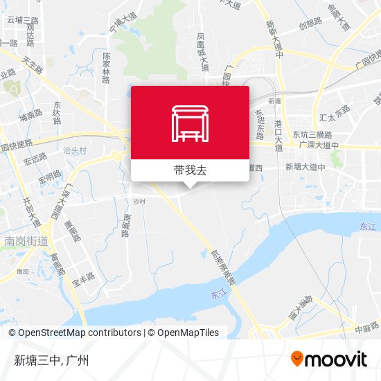 新塘三中地图