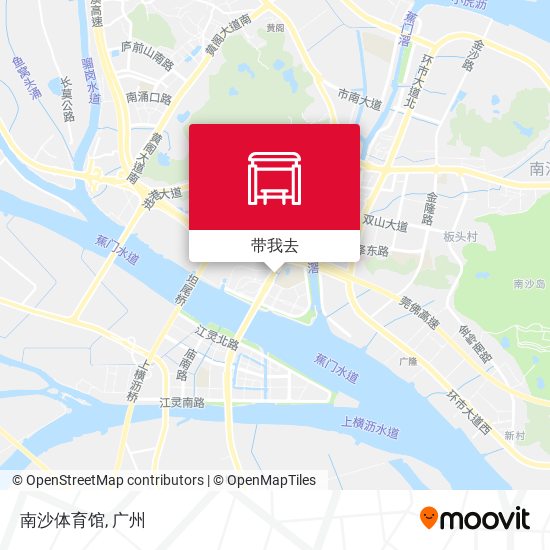 南沙体育馆地图