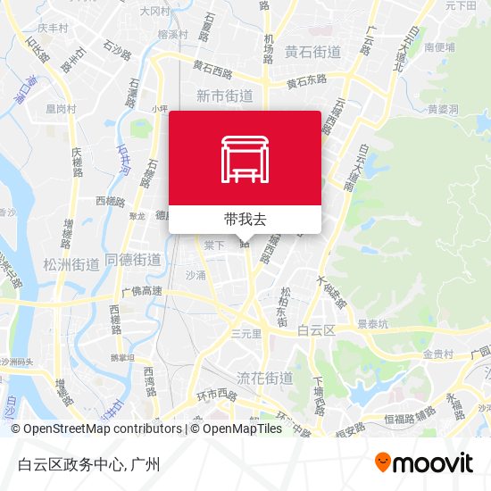白云区政务中心地图