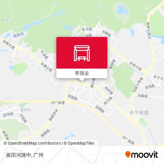 摇田河路中地图