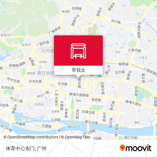 体育中心东门地图