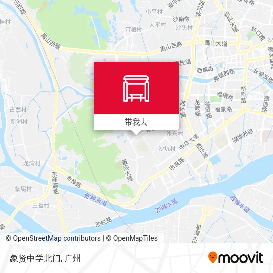 象贤中学北门地图