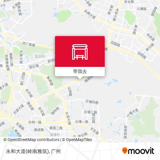 永和大道(岭南雅筑)地图