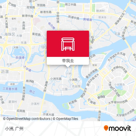 小洲地图