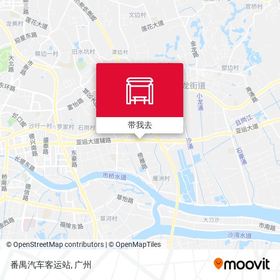 番禺汽车客运站地图
