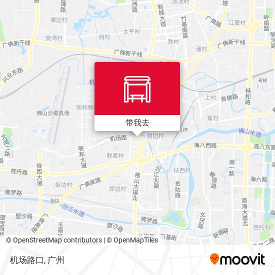 机场路口地图