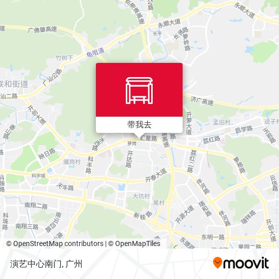 演艺中心南门地图