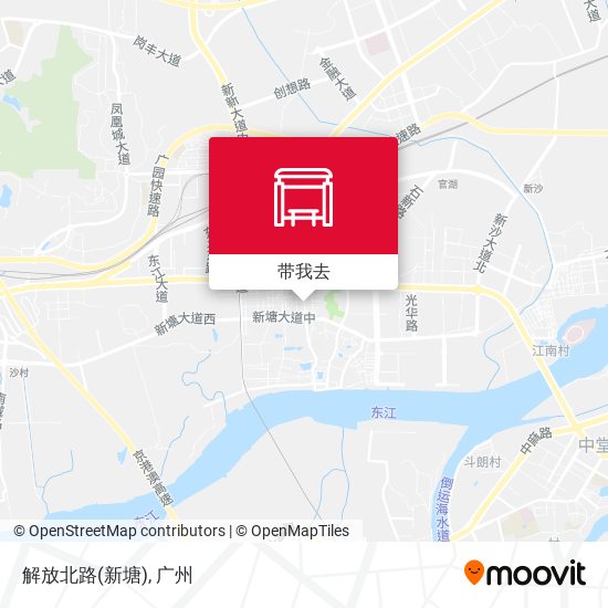 解放北路(新塘)地图