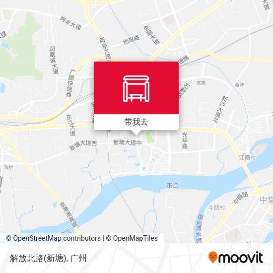 解放北路(新塘)地图