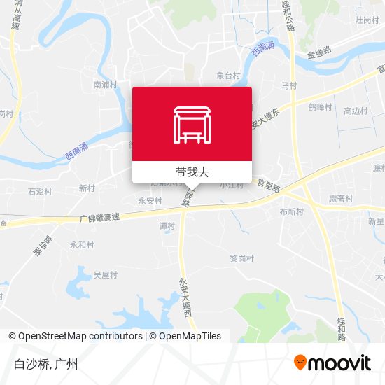 白沙桥地图