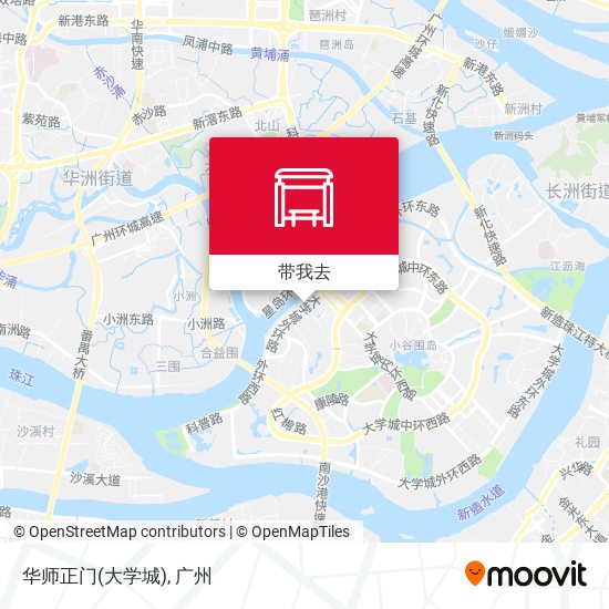 华师正门(大学城)地图