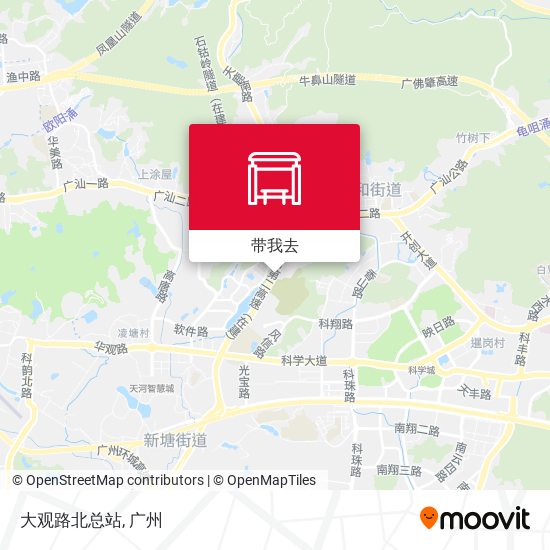 大观路北总站地图