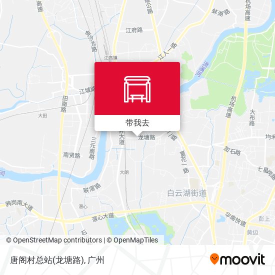 唐阁村总站(龙塘路)地图
