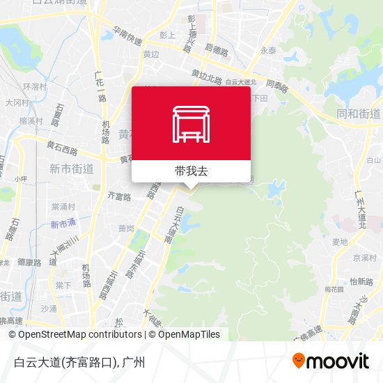 白云大道(齐富路口)地图