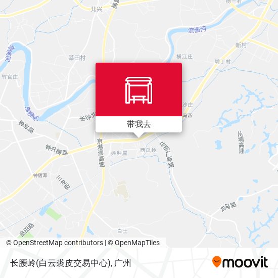长腰岭(白云裘皮交易中心)地图