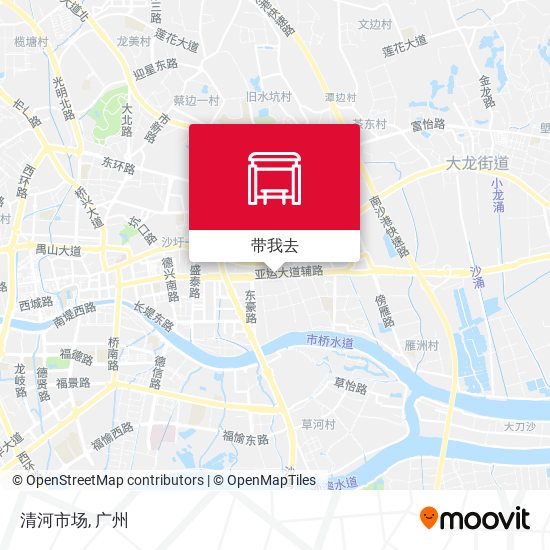 清河市场地图