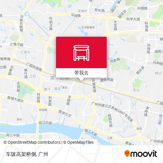 车陂高架桥侧地图