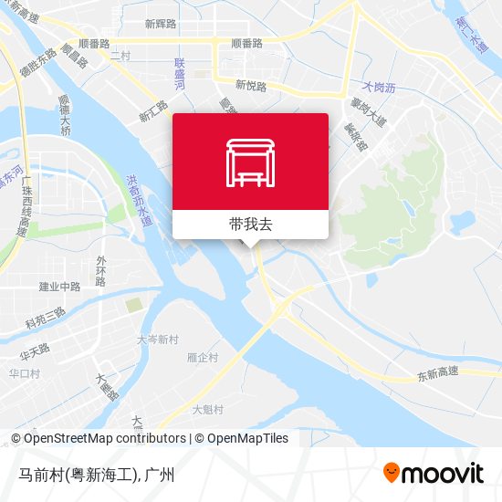 马前村(粤新海工)地图