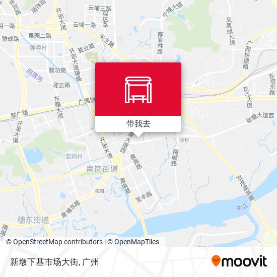 新墩下基市场大街地图