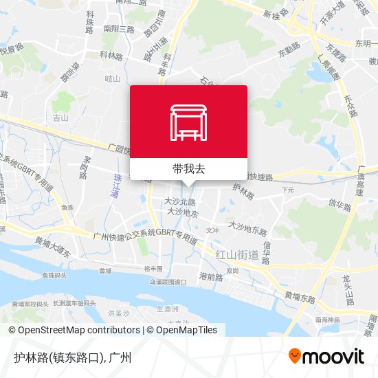护林路(镇东路口)地图