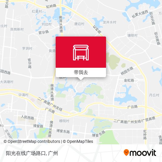 阳光在线广场路口地图