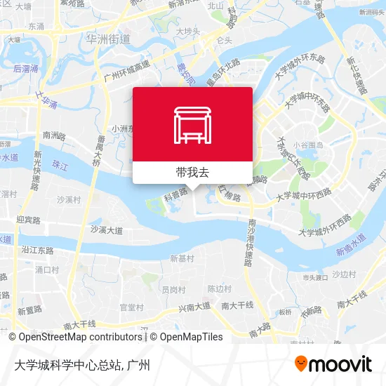 大学城科学中心总站地图
