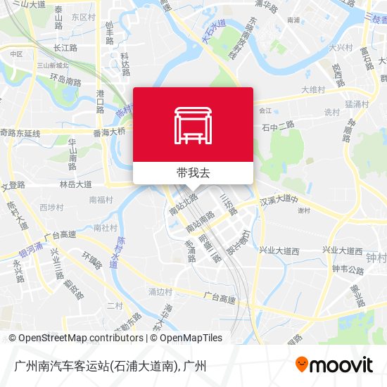 广州南汽车客运站(石浦大道南)地图