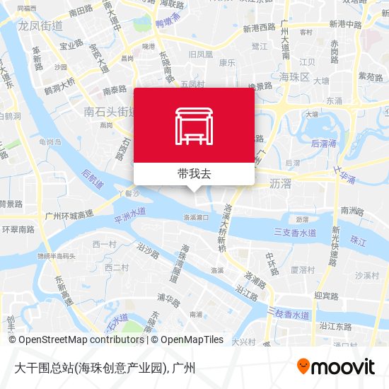 大干围总站(海珠创意产业园)地图
