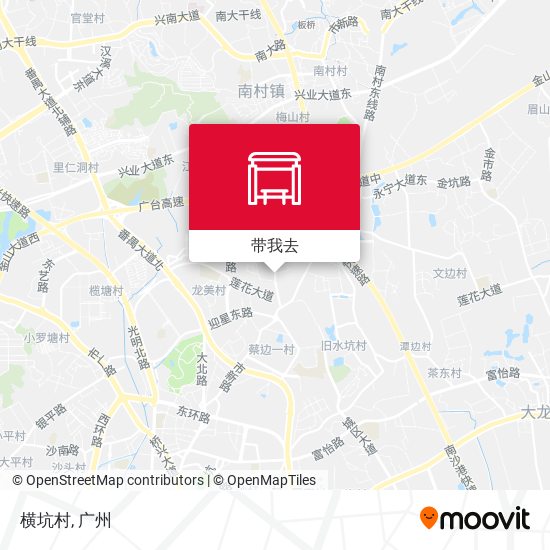 横坑村地图
