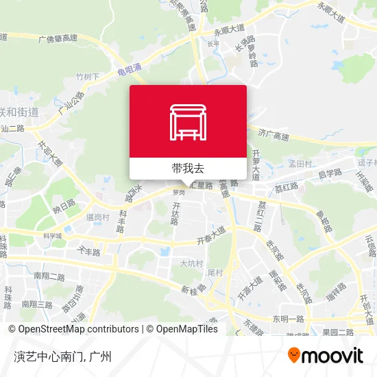 演艺中心南门地图