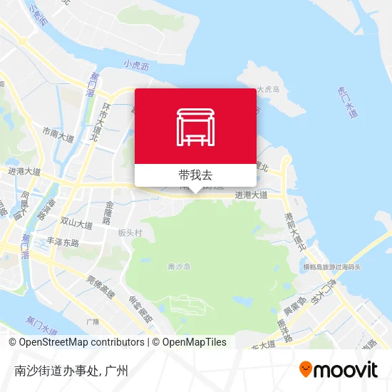 南沙街道办事处地图