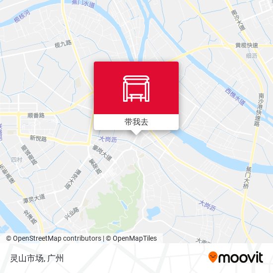 灵山市场地图