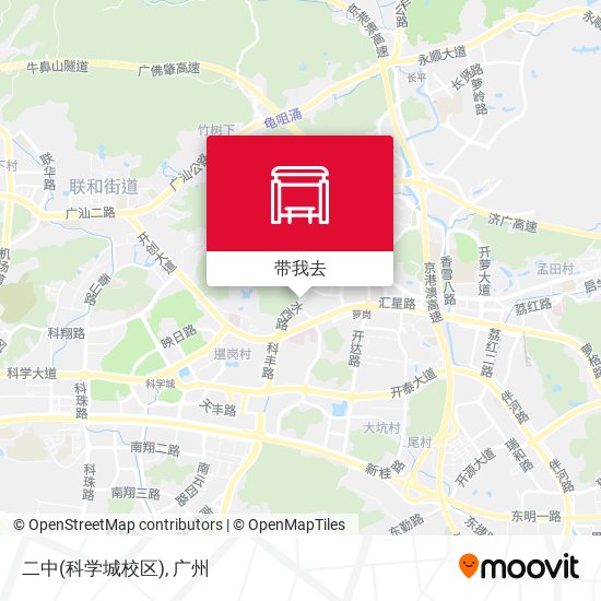 二中(科学城校区)地图