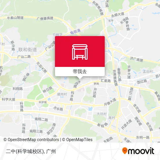 二中(科学城校区)地图
