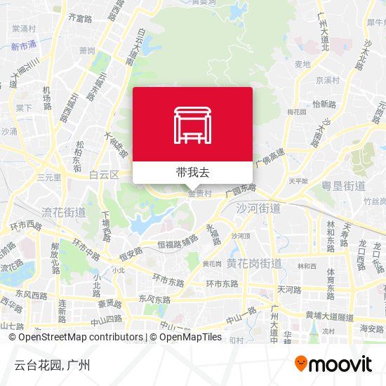 云台花园地图