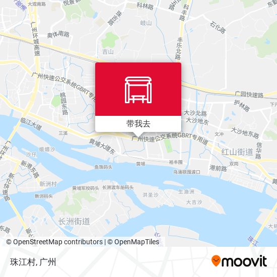 珠江村地图