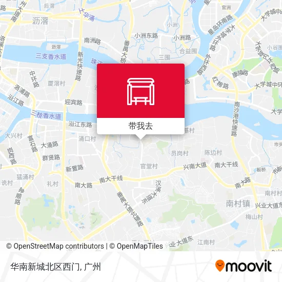 华南新城北区西门地图