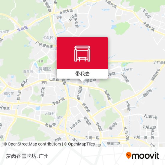 萝岗香雪牌坊地图