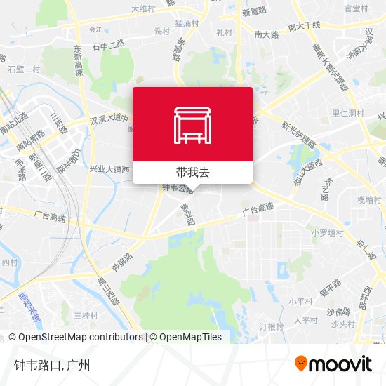 钟韦路口地图