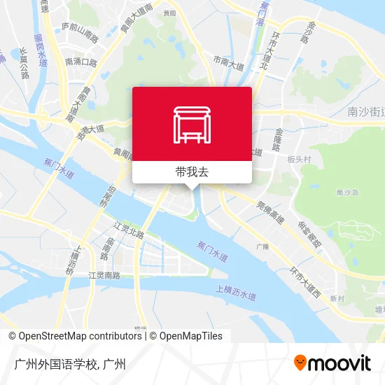 广州外国语学校地图