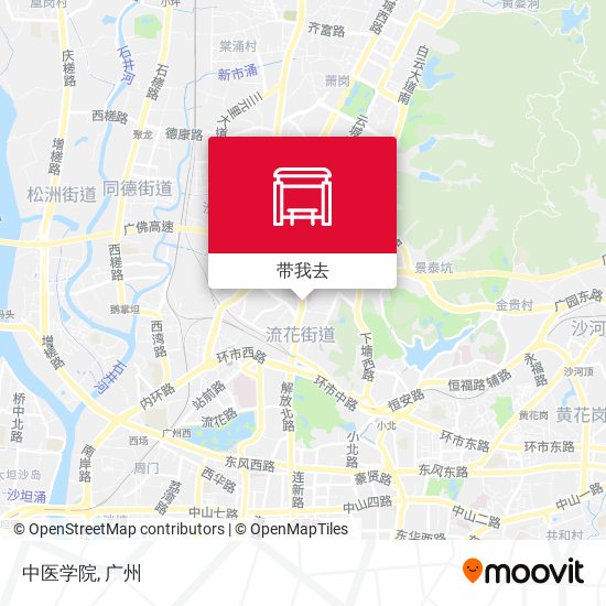 中医学院地图