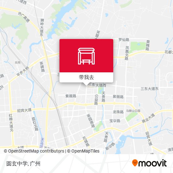 圆玄中学地图