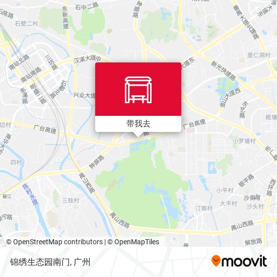 锦绣生态园南门地图