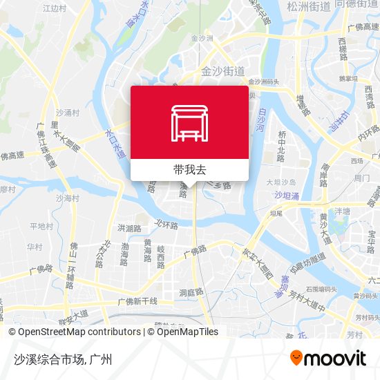 沙溪综合市场地图