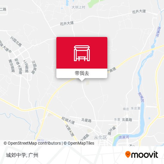 城郊中学地图