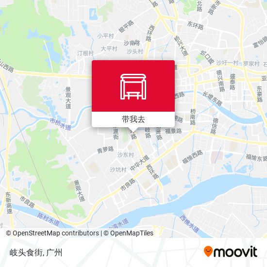 岐头食街地图